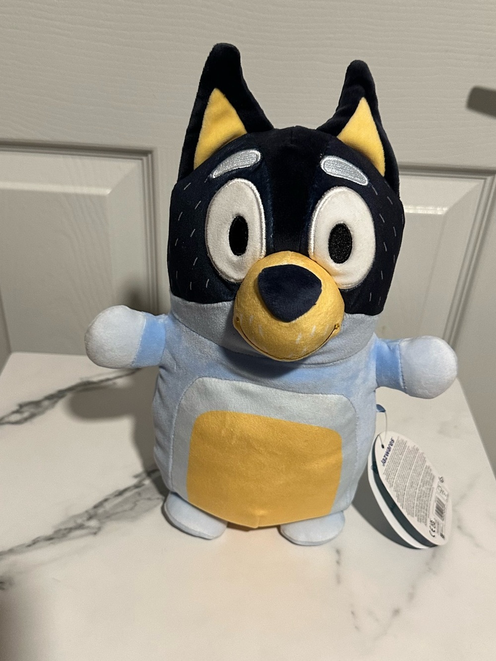 Bluey Bandit HugMees Squishmallow Plush Toy New with Tags